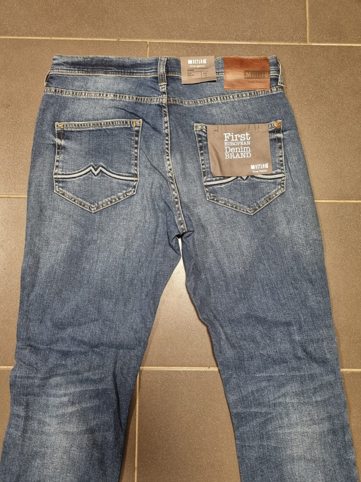 MUSTANG Herren Jeans Vegas Slim Fit W30 W32 W33 W34 W36 W38 Blau - Medium Slim