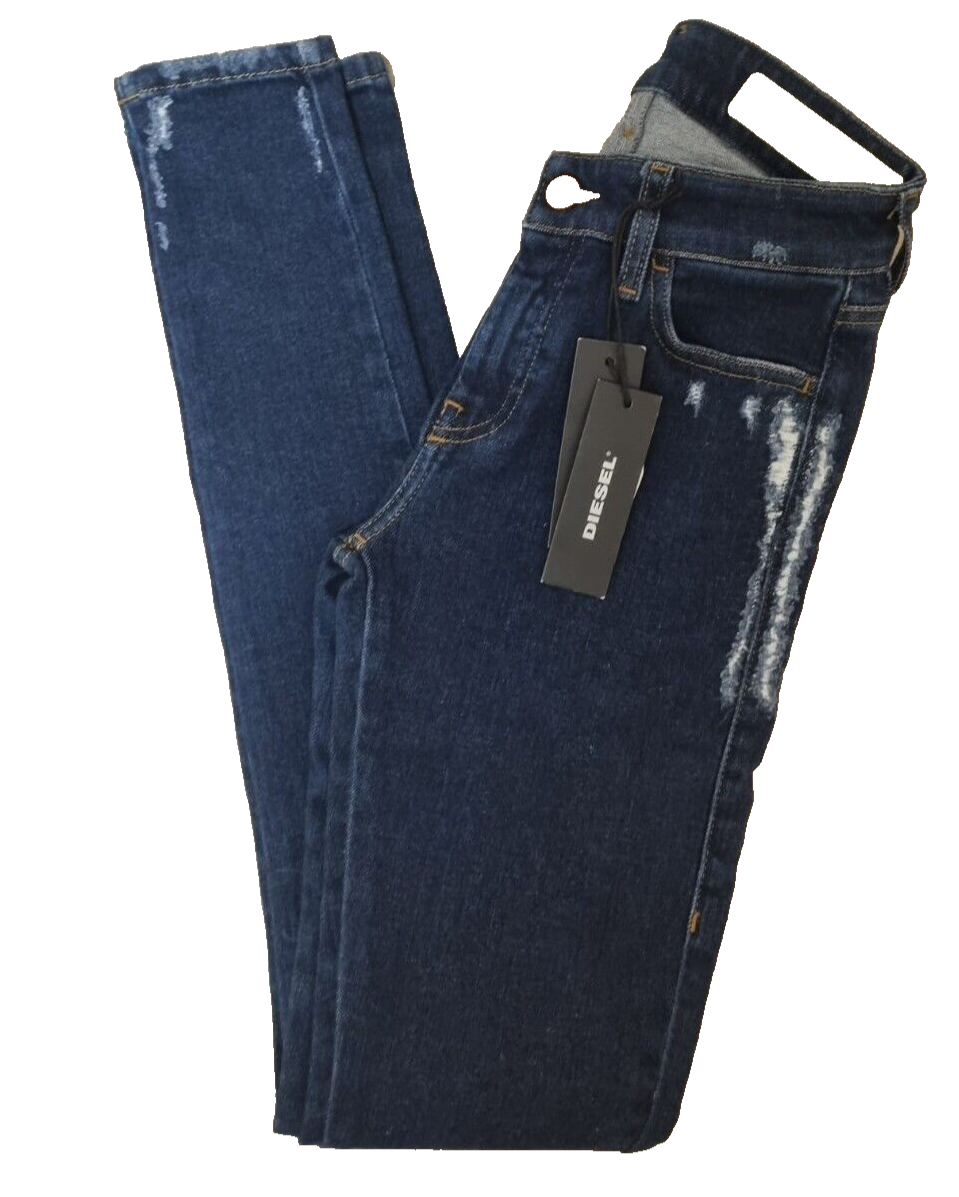 DIESEL Damen Jeans Slandy 00SXJN 084ZA | Super Slim Skinny | Blau | W25 L32