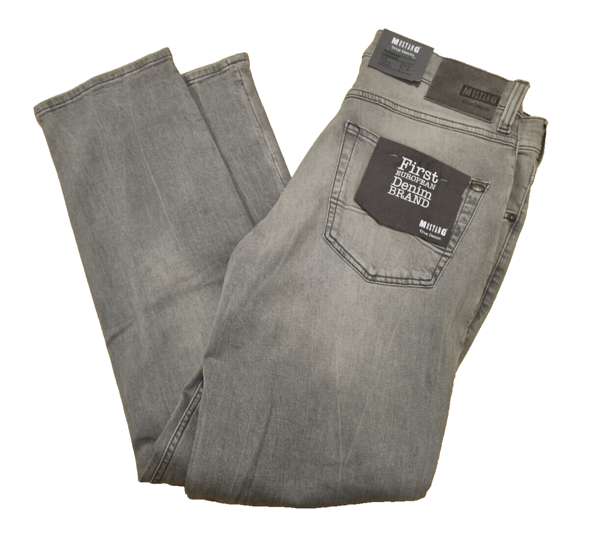 Mustang Herren Jeans Tramper Tapered, Slim Fit, W34 L30, Grau, Modern Look D6