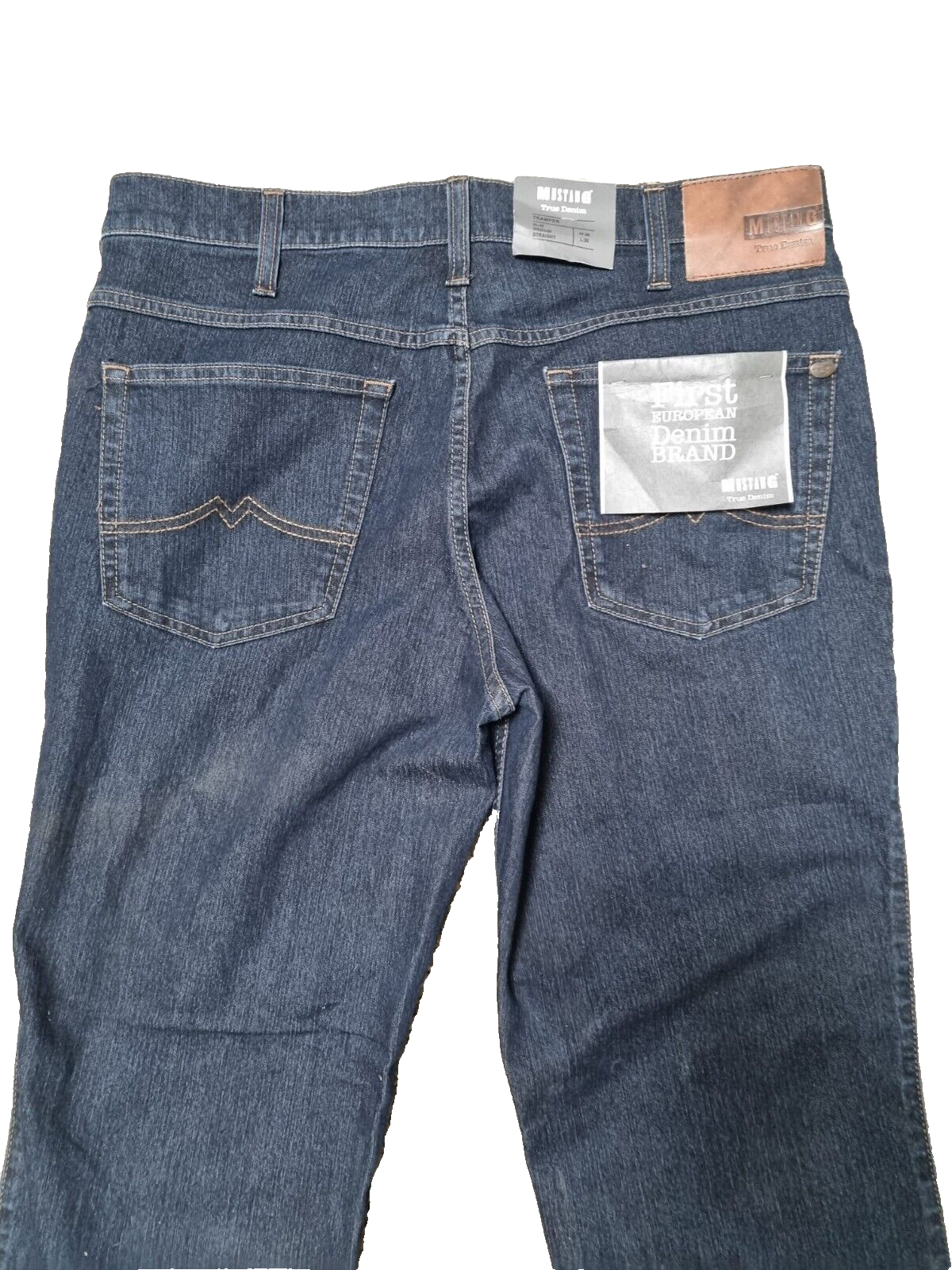 MUSTANG Herren Jeans TRAMPER W38 L30 Slim Fit Blau Straight Leg TOP Preis B3-3