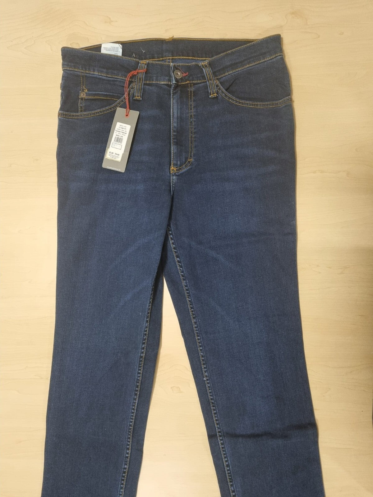 MUSTANG Herren Jeans Tramper Tapered W33 L34 Slim Medium Tapered Blau Denim D6