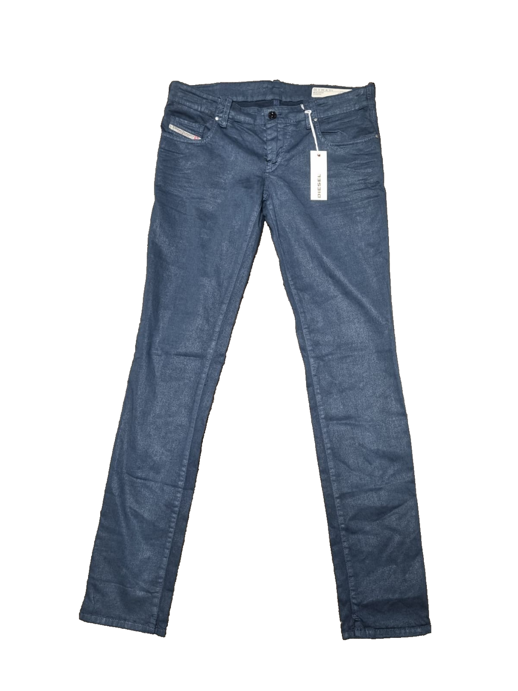 DIESEL Damen Jeans GRUPEE W30 L32 Super Slim Skinny Low Waist Dünner Stoff K2