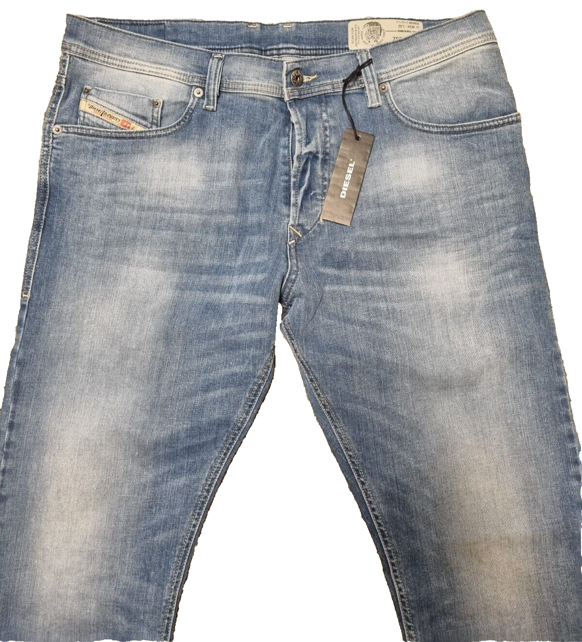 Diesel Herren Jeans Tepphar W34 L32 - Slim Carrot Stretch, Blau Jeanshose T2-1