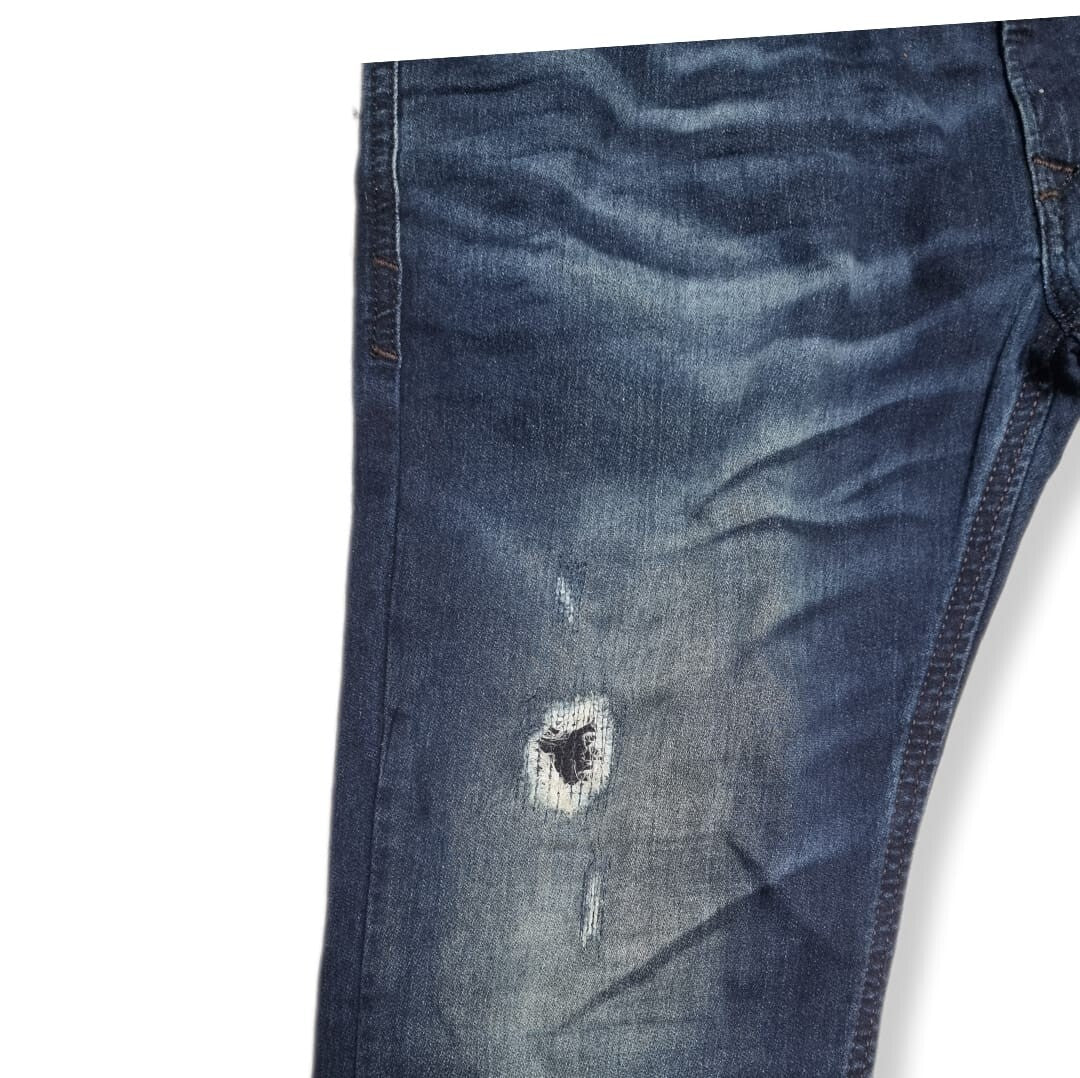 DIESEL Herren Jeans Slim Blau Washed Jogg Thavar-ne 28|32 Stretch-Denim W28 L32