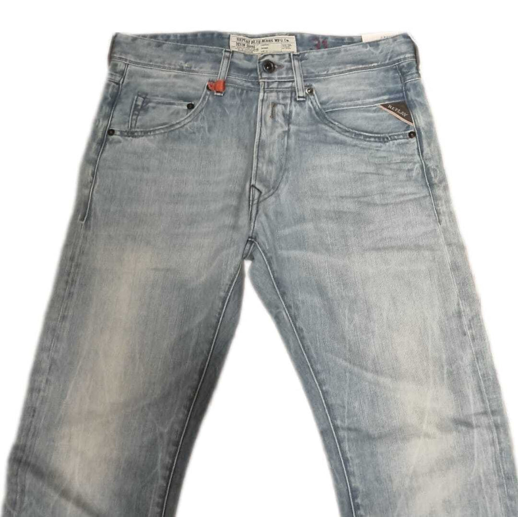 Replay Herren Jeans Masig MA919 – Slim Fit Tapered – Blau W28 W30 W31 W32