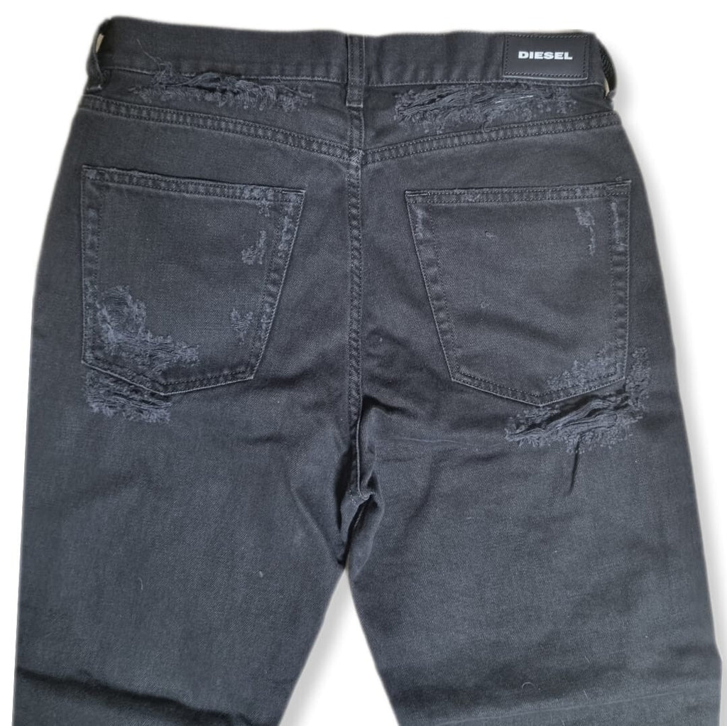 Diesel Aryel 084WH Damen Jeans Hose Straight (Schwarz, W26/L32) Regular Straight