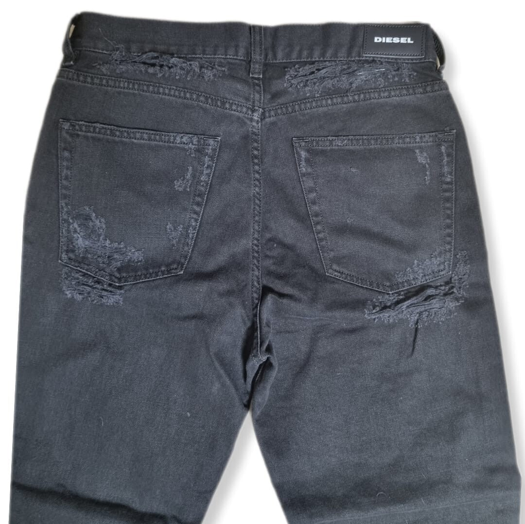 Diesel Aryel 084WH Damen Jeans Hose Straight (Schwarz, W26/L32) Regular Straight