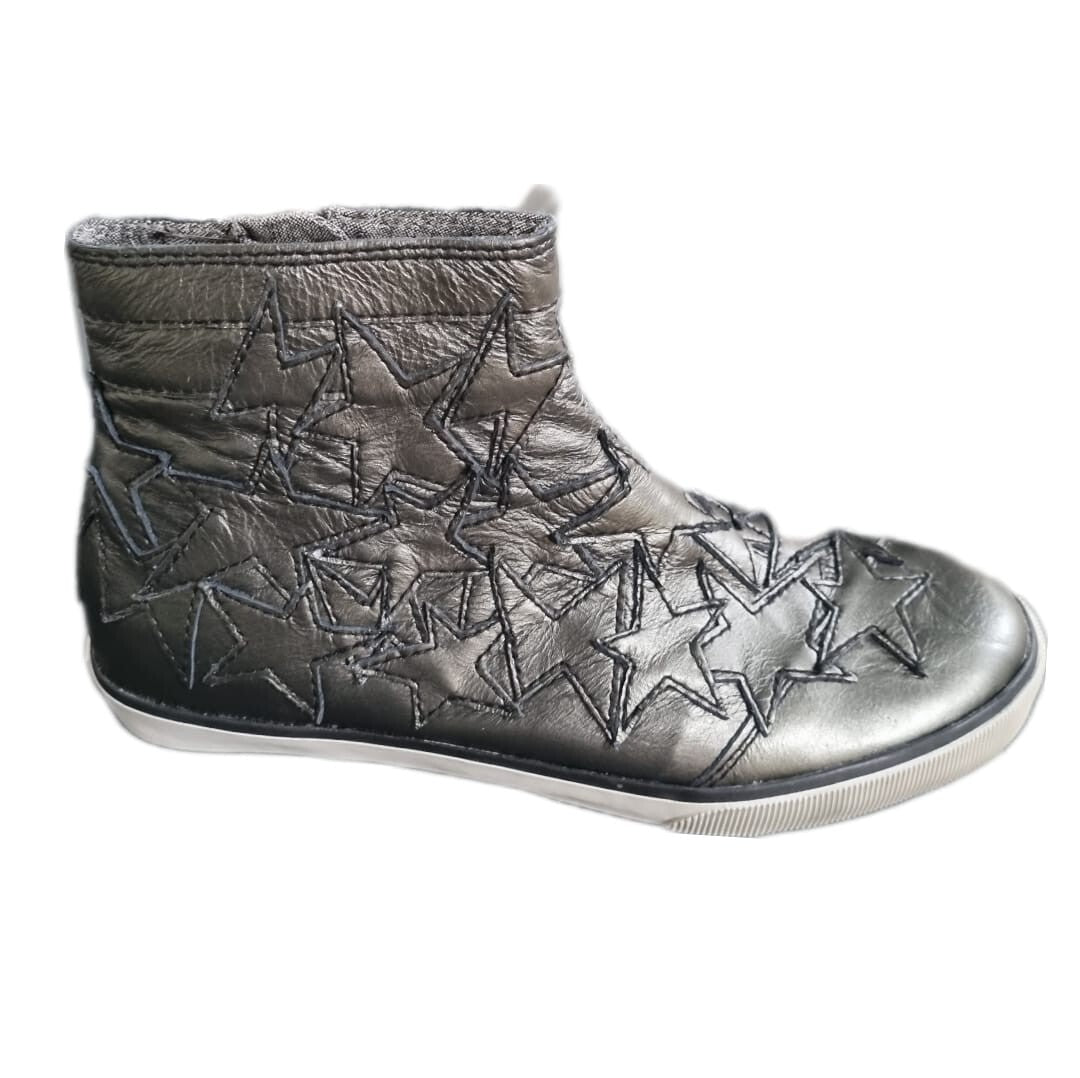 DIESEL Damen Stiefeletten S-STARHIGHTT Sneaker Gr. 35 EU / 5 US - Sterne Applika