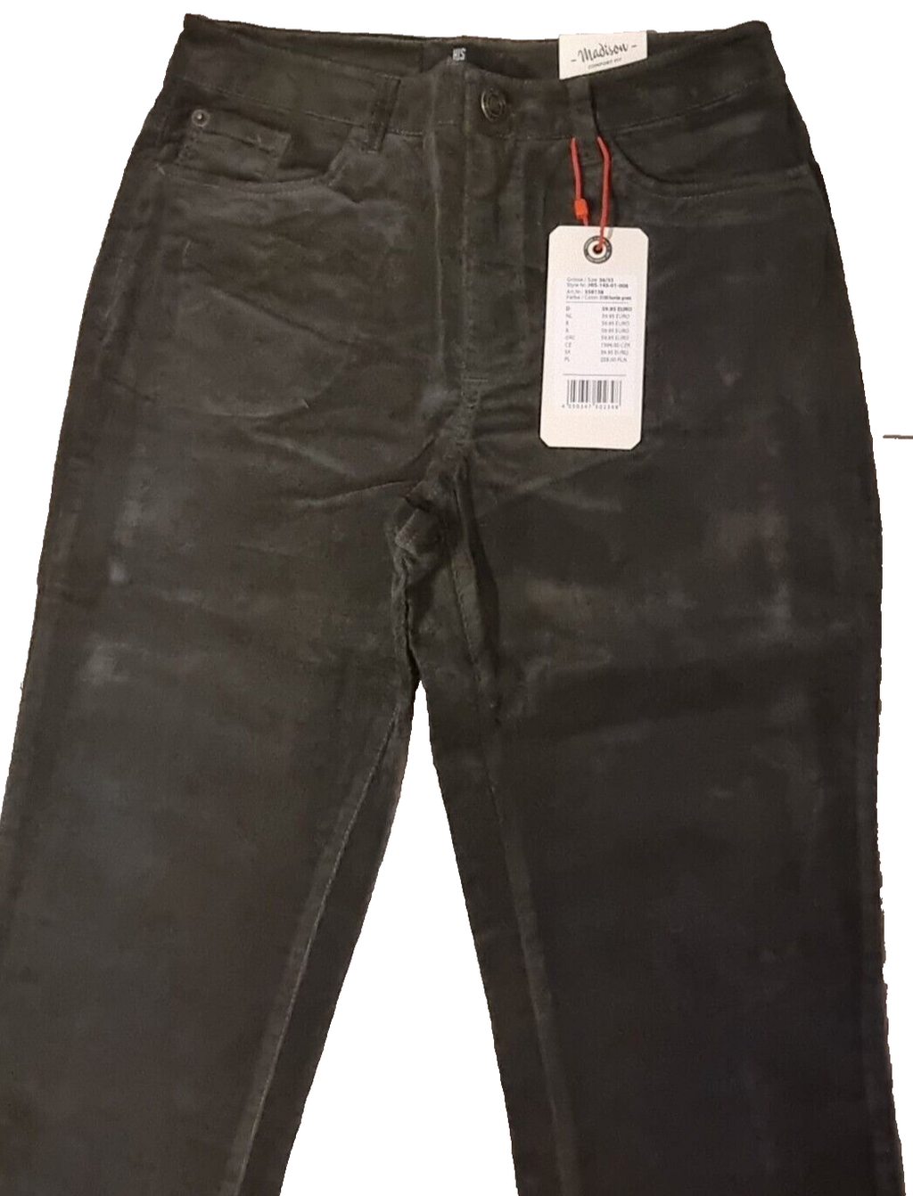 HIS Damen Jeans Madison 36/33 Comfort Fit Hunter Grün BX1