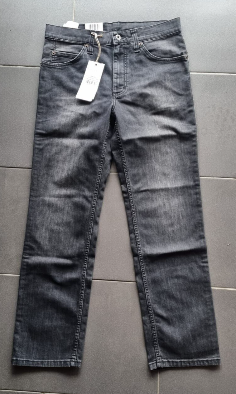 MUSTANG Herren Jeans Oklahoma Slim Fit Grau W33 L30 1004251 Staight LEG BR1E2