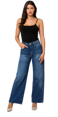 DIESEL Damen Jeans Widee High Waist Regular Straight Blau W28 L30 Stretch