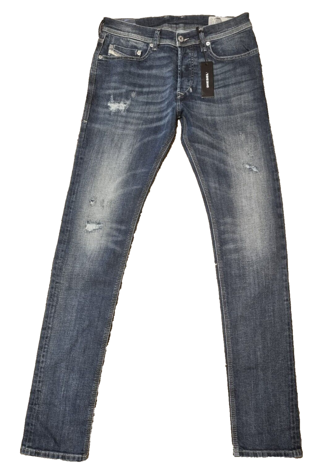 Diesel Herren Jeans Tepphar W30 L34 Slim Carrot Fit Blau Modern & Bequem BR3E1