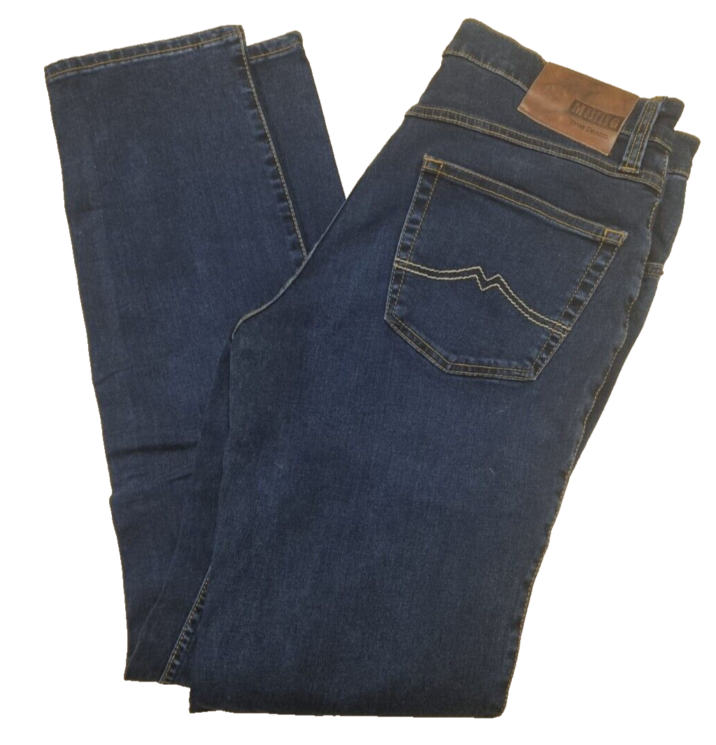 MUSTANG Herren Jeans Tramper Tapered W33 L34 Slim Medium Tapered Blau Denim D6