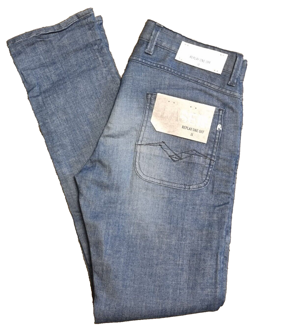 REPLAY Herren Jeans "Replay One Off II" Amhal W30 L32 Blau DM900 Denim BR3E1