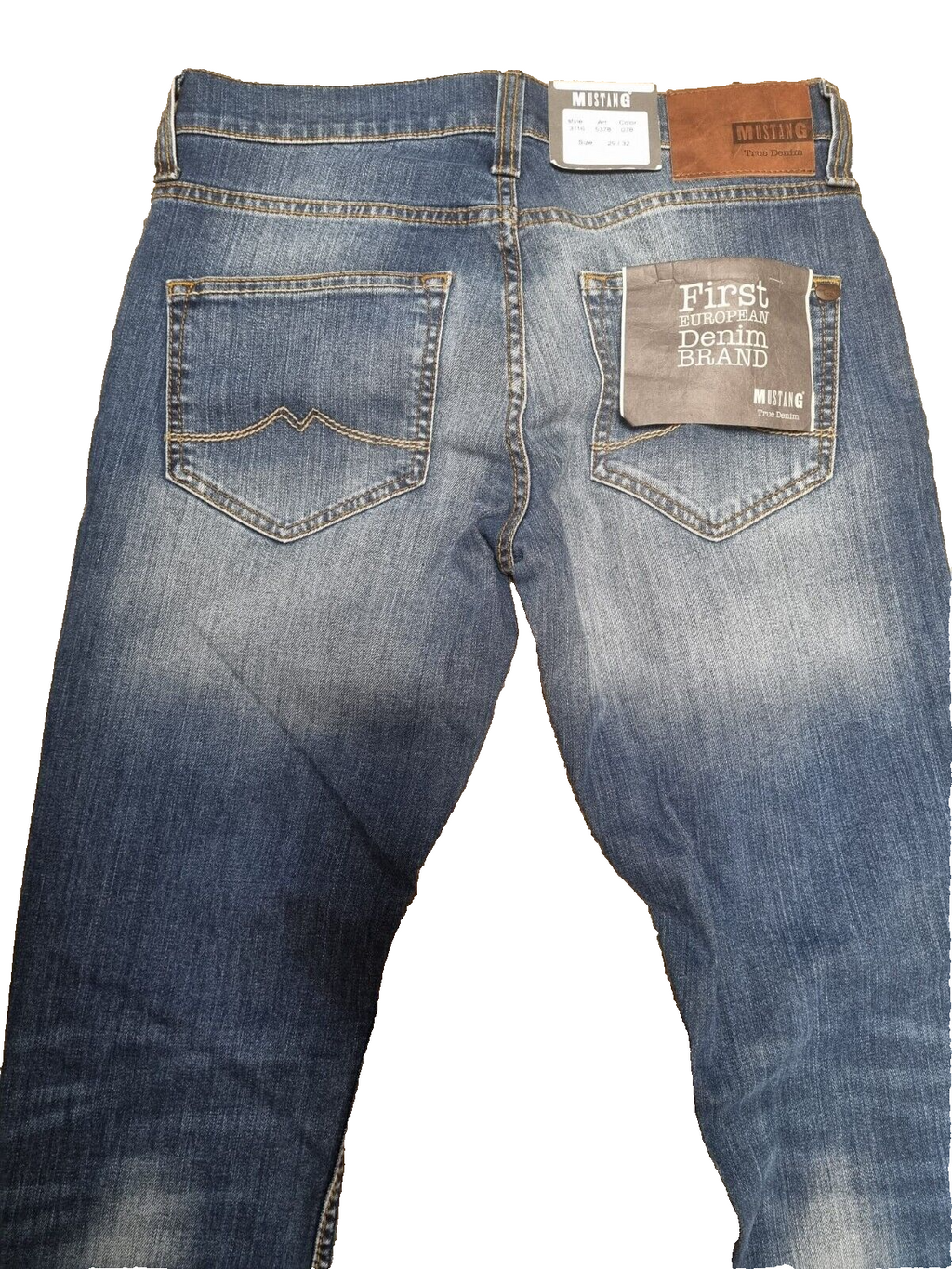 MUSTANG Herren Jeans Oregon Tapered W29 L32 Blau | Slim Low Tapered BR1C3