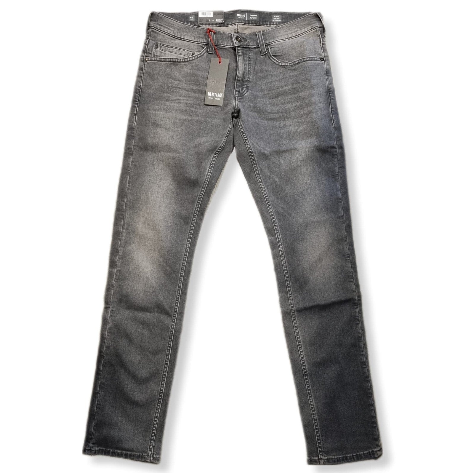 Mustang Herren Jeans Oregon Tapered Slim Fit Grau Modell 1005680 Stretch BR1E3