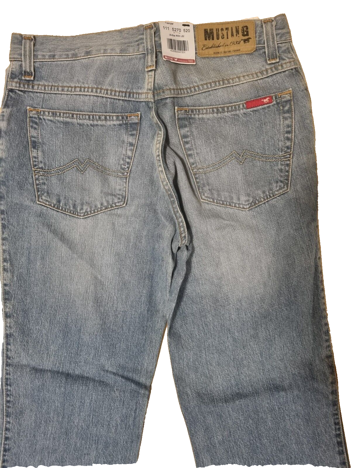 Mustang Herren Jeans Tramper Slim Fit, Medium Rise, W33 L32, Hellblau Denim D6