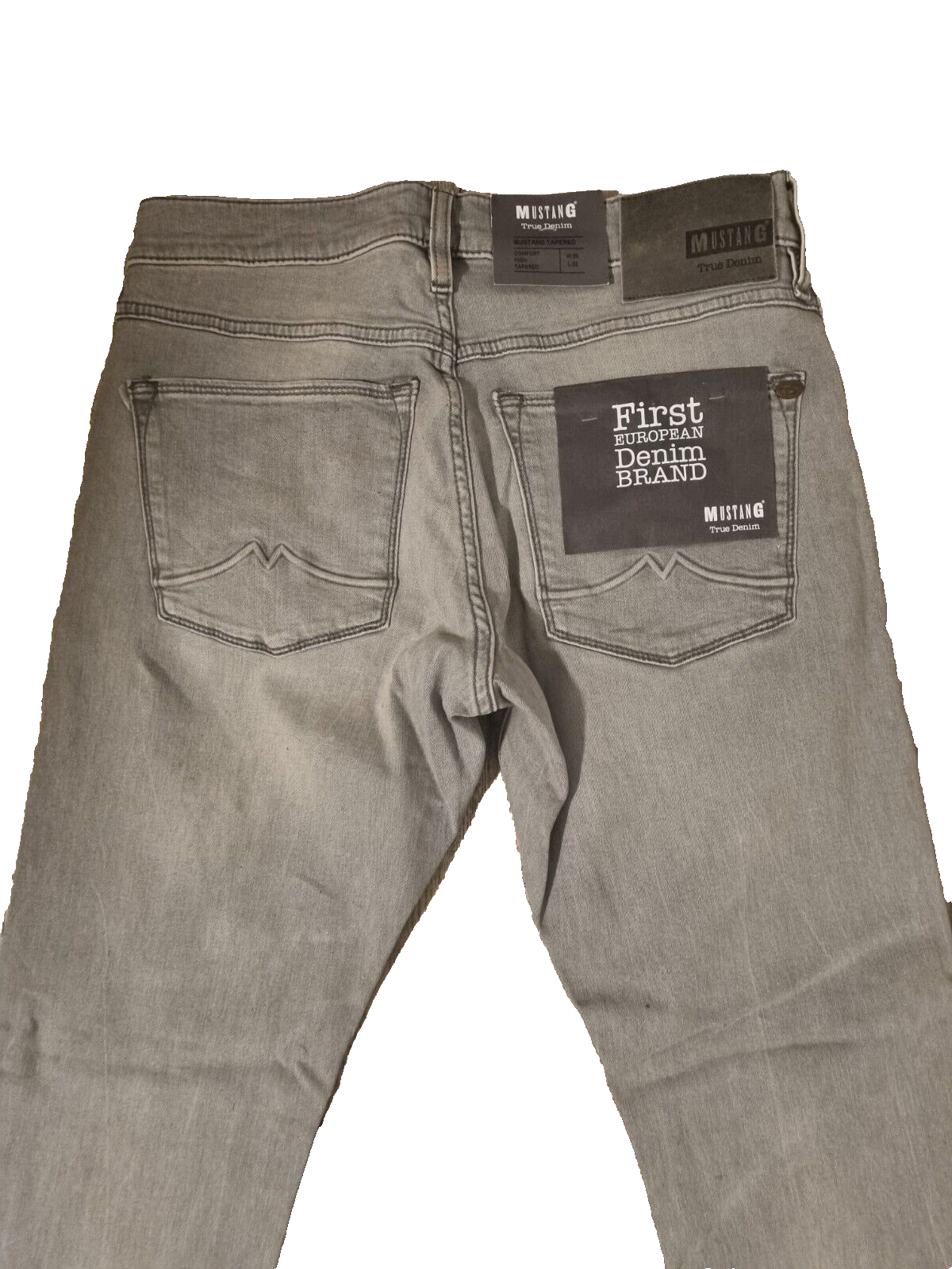 MUSTANG Herren Jeans Tapered W29 L32 Comfort High Stretch Grau BX1