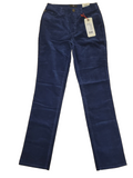 🔥 HIS Damen Jeans Madison Comfort Fit 36/33 High Waist Slim Leg - Blau Cord E8