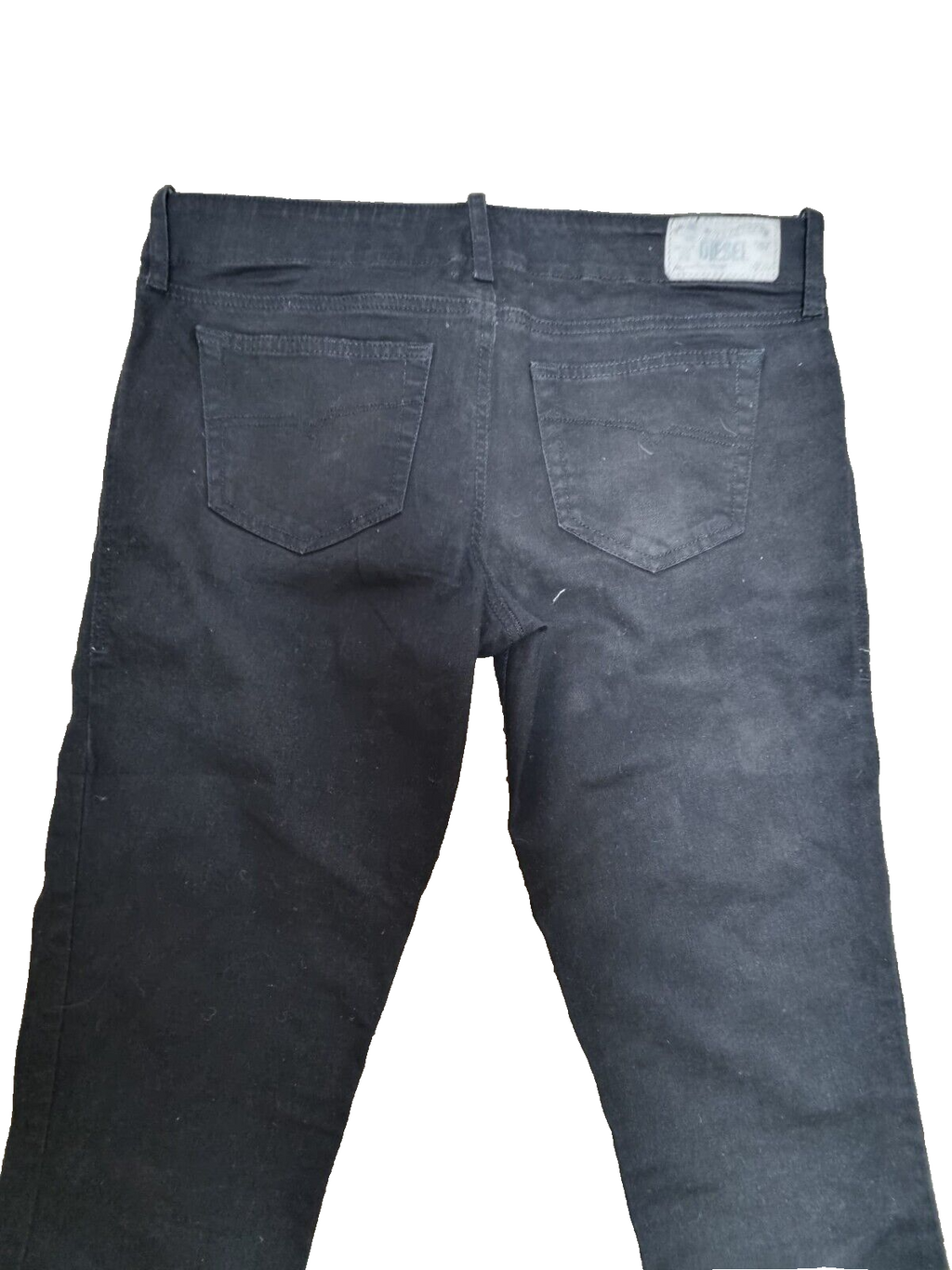 DIESEL Damen Jeans Grupee W32 L30 Schwarz | Super Slim Skinny Low Waist T1-4