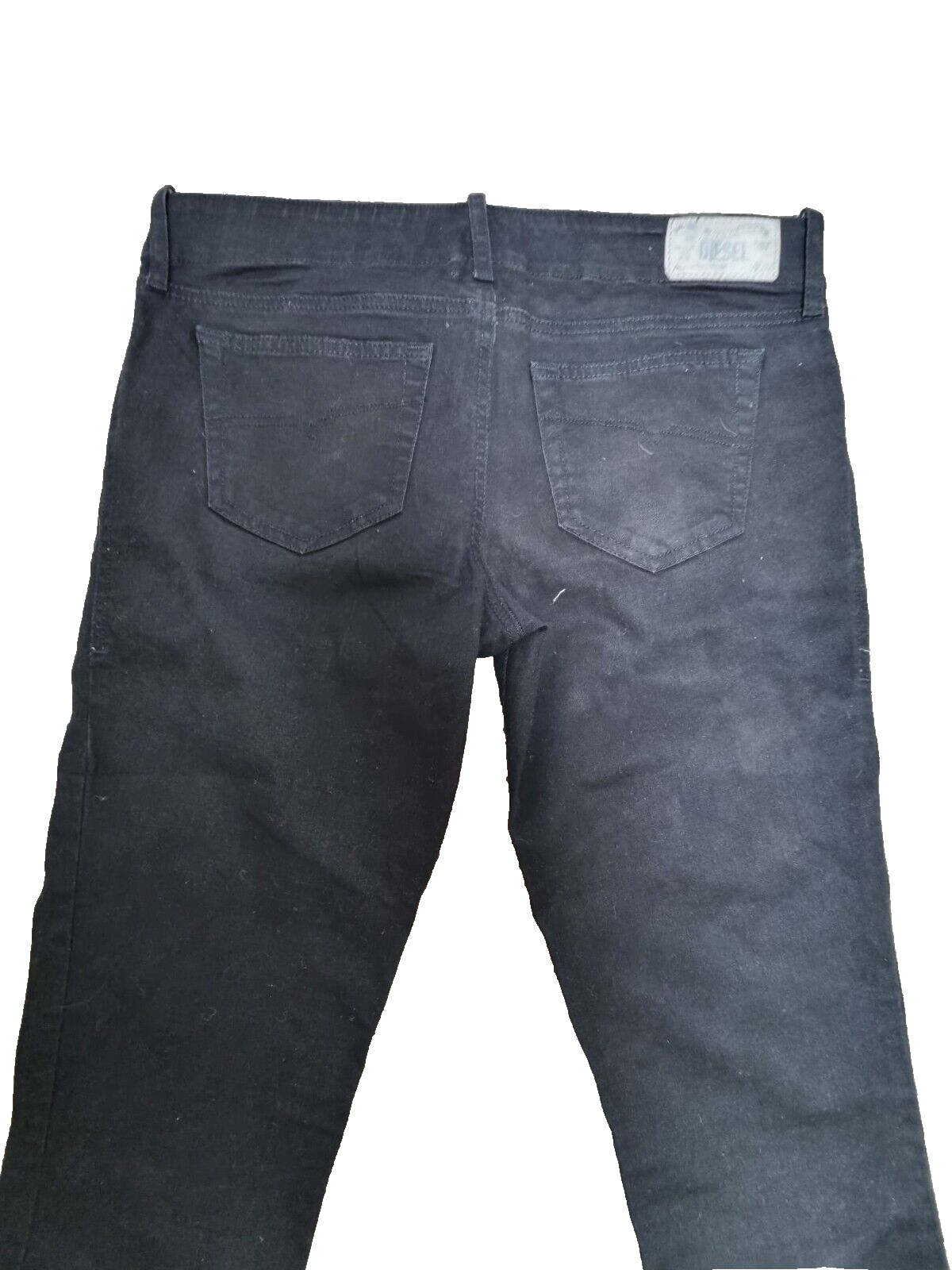 DIESEL Damen Jeans Grupee W32 L30 Schwarz | Super Slim Skinny Low Waist T1-4