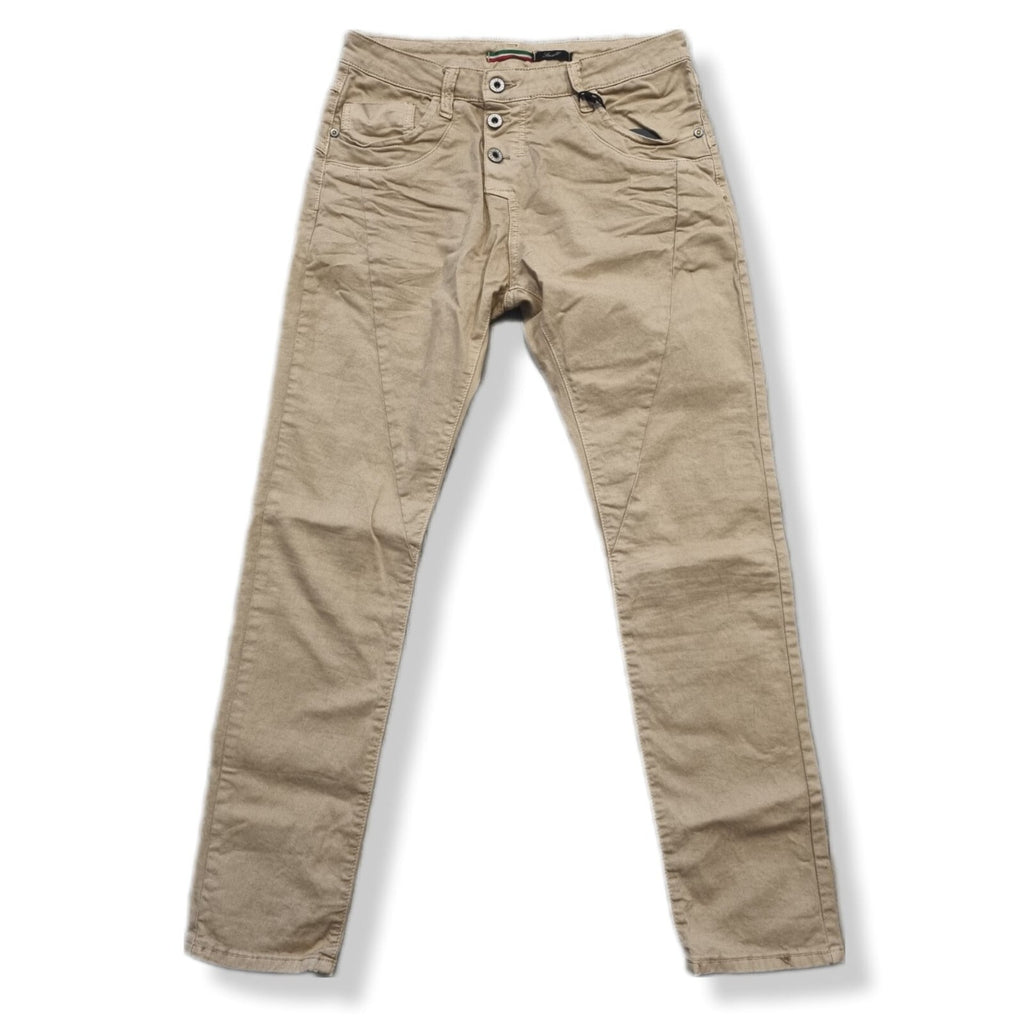 PLEASE Damen Jeans Boyfriend Hose P78A Original Boyfriend Jeanshose Caramel Gr.S