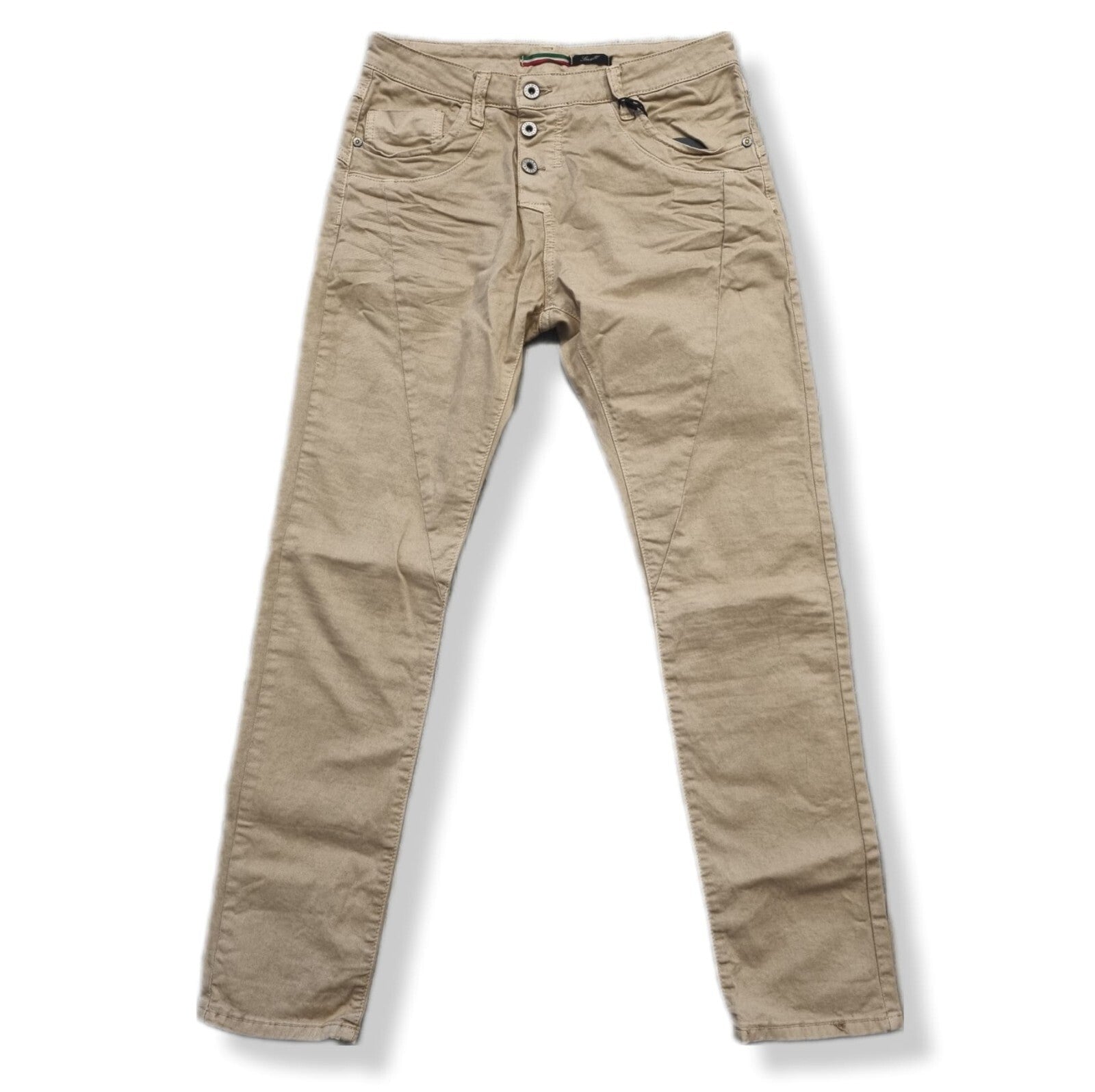 PLEASE Damen Jeans Boyfriend Hose P78A Original Boyfriend Jeanshose Caramel Gr.S