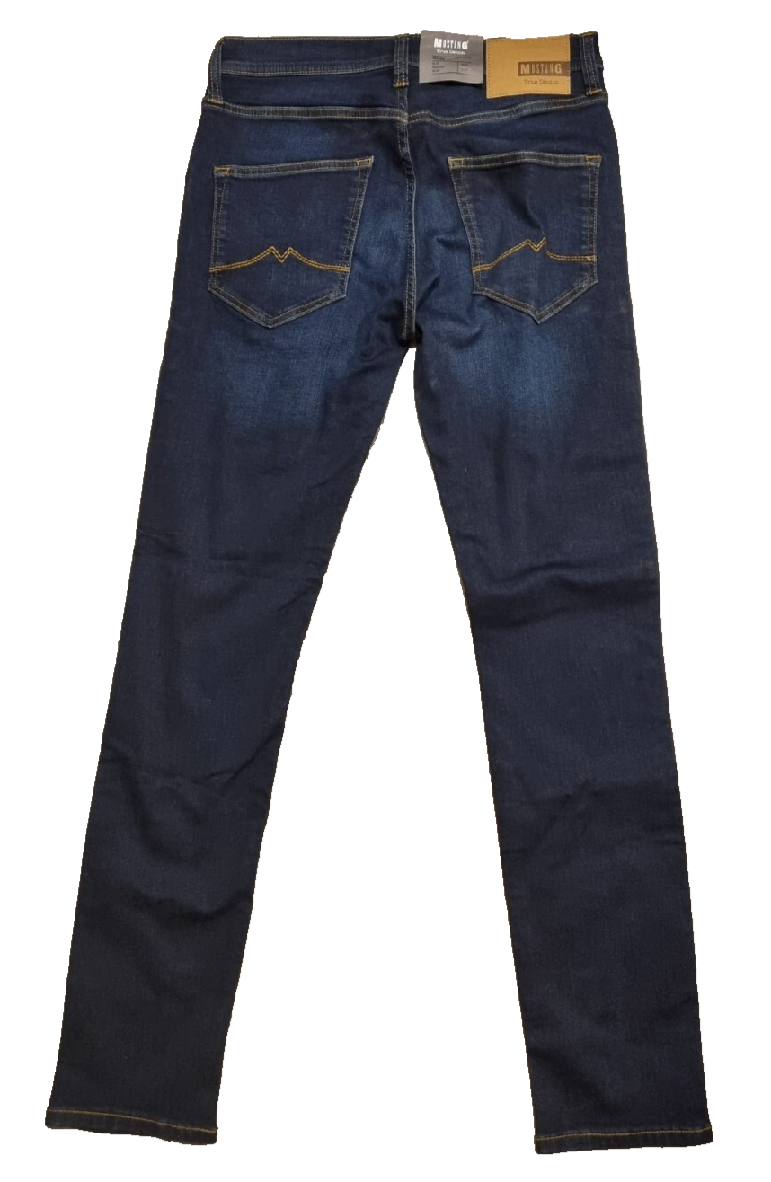 MUSTANG Herren Jeans Vegas Slim Fit Dunkelblau Stretch Denim Modell 1005372 SLR6