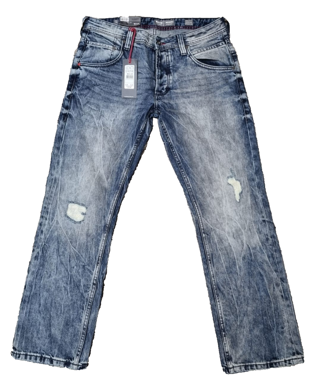 MUSTANG Herren Jeans Michigan Straight W34 L30 | Regular Fit | Blau | M1