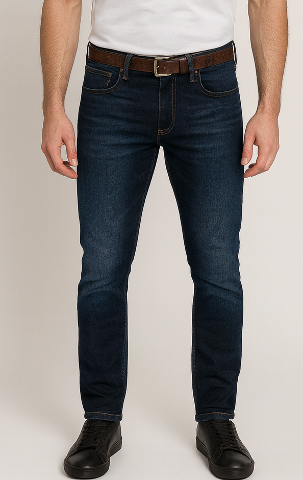 MUSTANG Herren Jeans Vegas Slim Fit Dunkelblau Stretch Denim Modell 1005372 SLR6