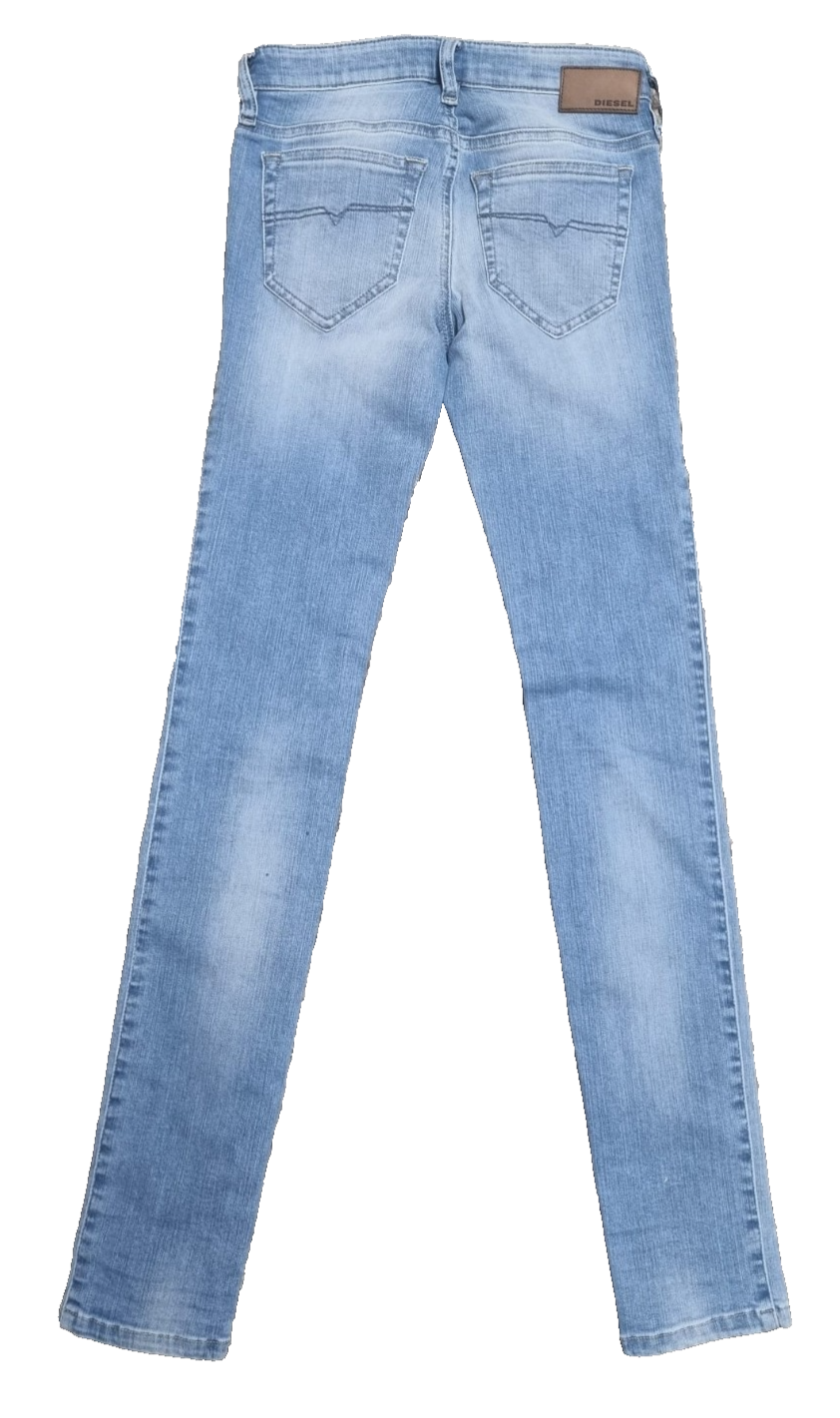 DIESEL Damen Jeans Skinzee-Low 084CR Stretch blau Super Slim Skinny W23 L30 M4