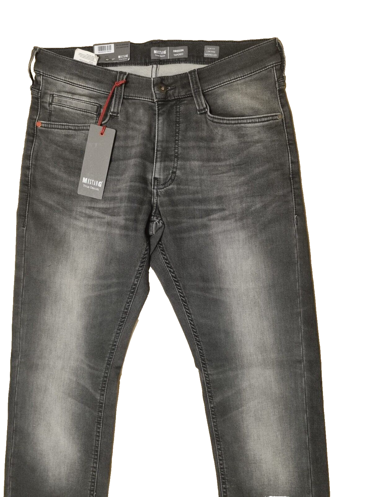 MUSTANG Herren Jeans Oregon Tapered K Grau W32 L32 Slim Fit Low Rise Tapered D6