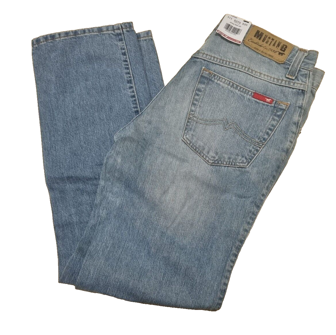 Mustang Herren Jeans Tramper Slim Fit, Medium Rise, W33 L32, Hellblau Denim D6