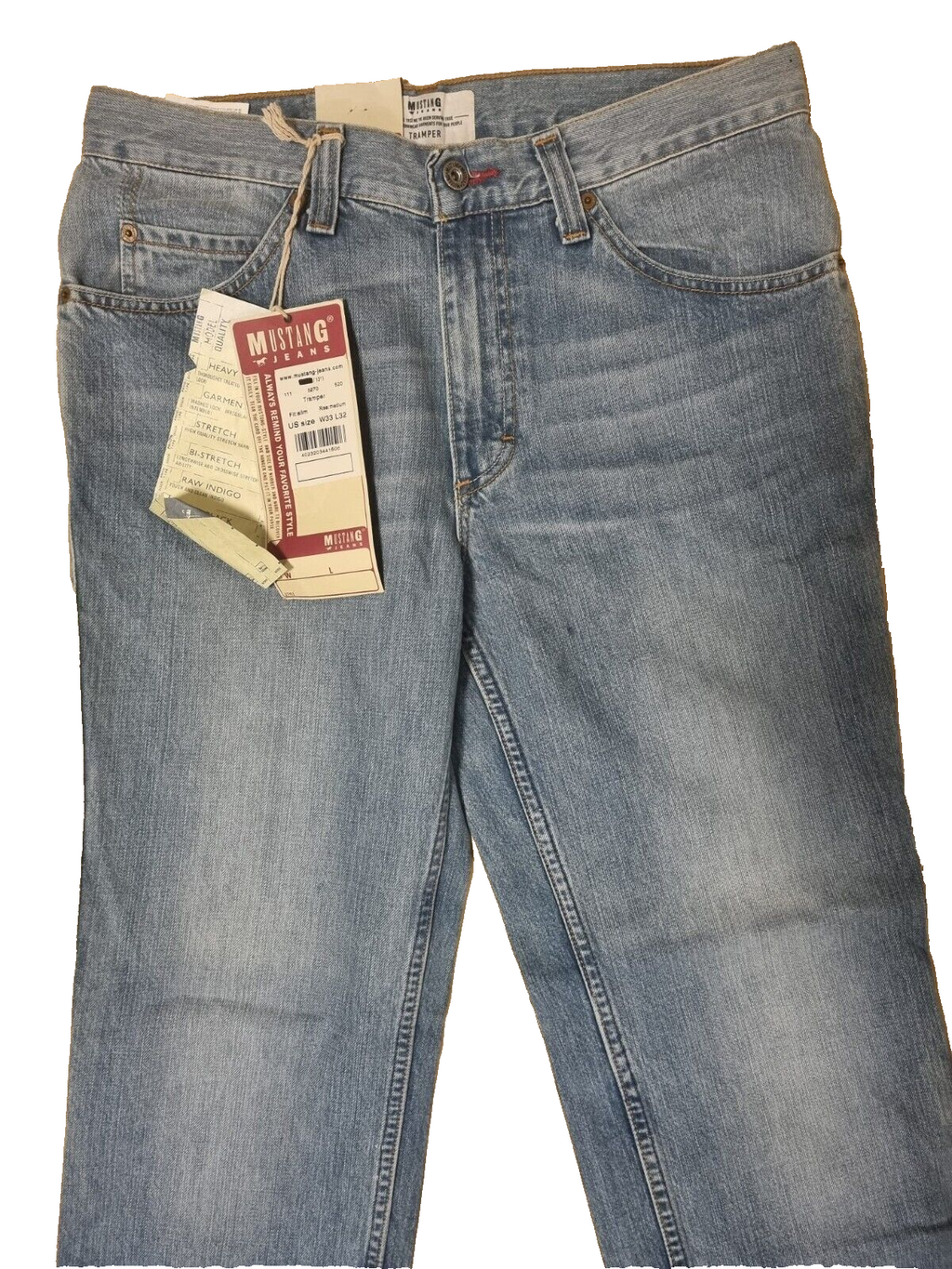 Mustang Herren Jeans Tramper Slim Fit, Medium Rise, W33 L32, Hellblau Denim D6