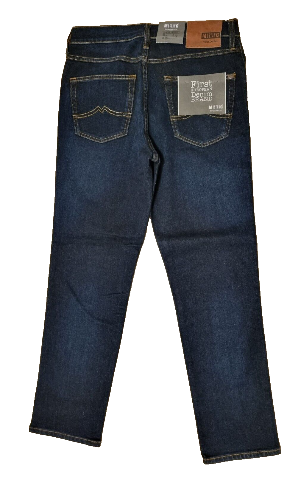 Mustang Herren Jeans Tramper Tapered W33 L30 Dunkel Blau Slim Fit Tapered D3