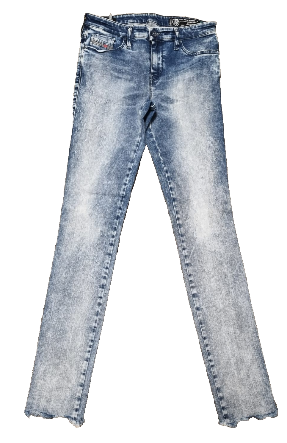 DIESEL Damen Jeans SKINZEE W29 L32 Blau | Made in Italy | Super Skinny Fit K4