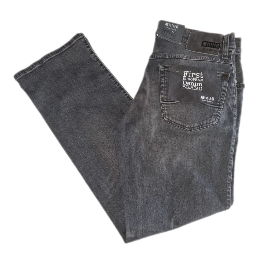 Mustang Herren Jeans Tramper Grau Slim Straight 1005712 – W33 W34 W35 W36
