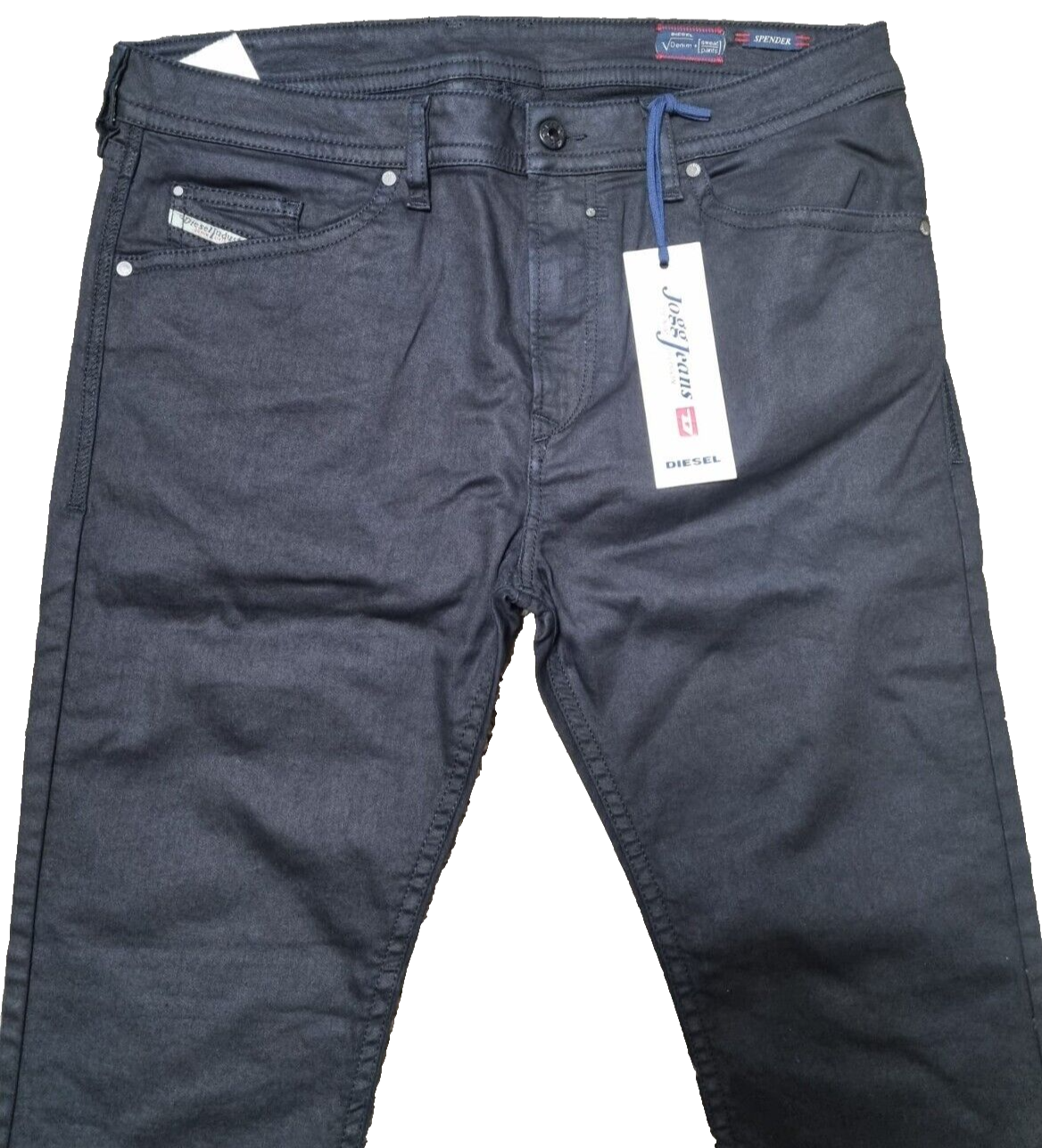 DIESEL Herren Jeans SPENDER-NE W34, Schwarz, JoggJeans Sweat-Jeans T3-1