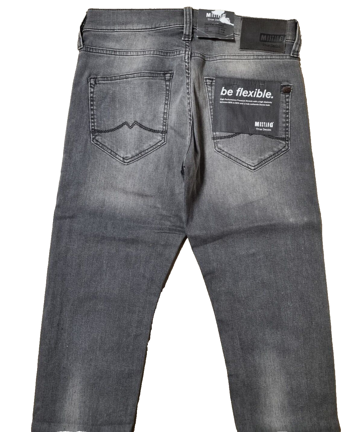 MUSTANG Herren Jeans Oregon Tapered Grau | Slim Fit Jeanshose | W30 L34 | BR1C1