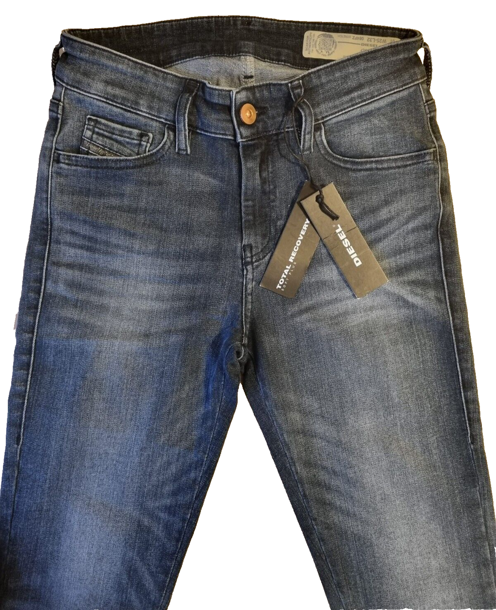 DIESEL Damen Jeans Slandy 084PZ - Super Slim Skinny - W25 L32 - Stretch BR4B2