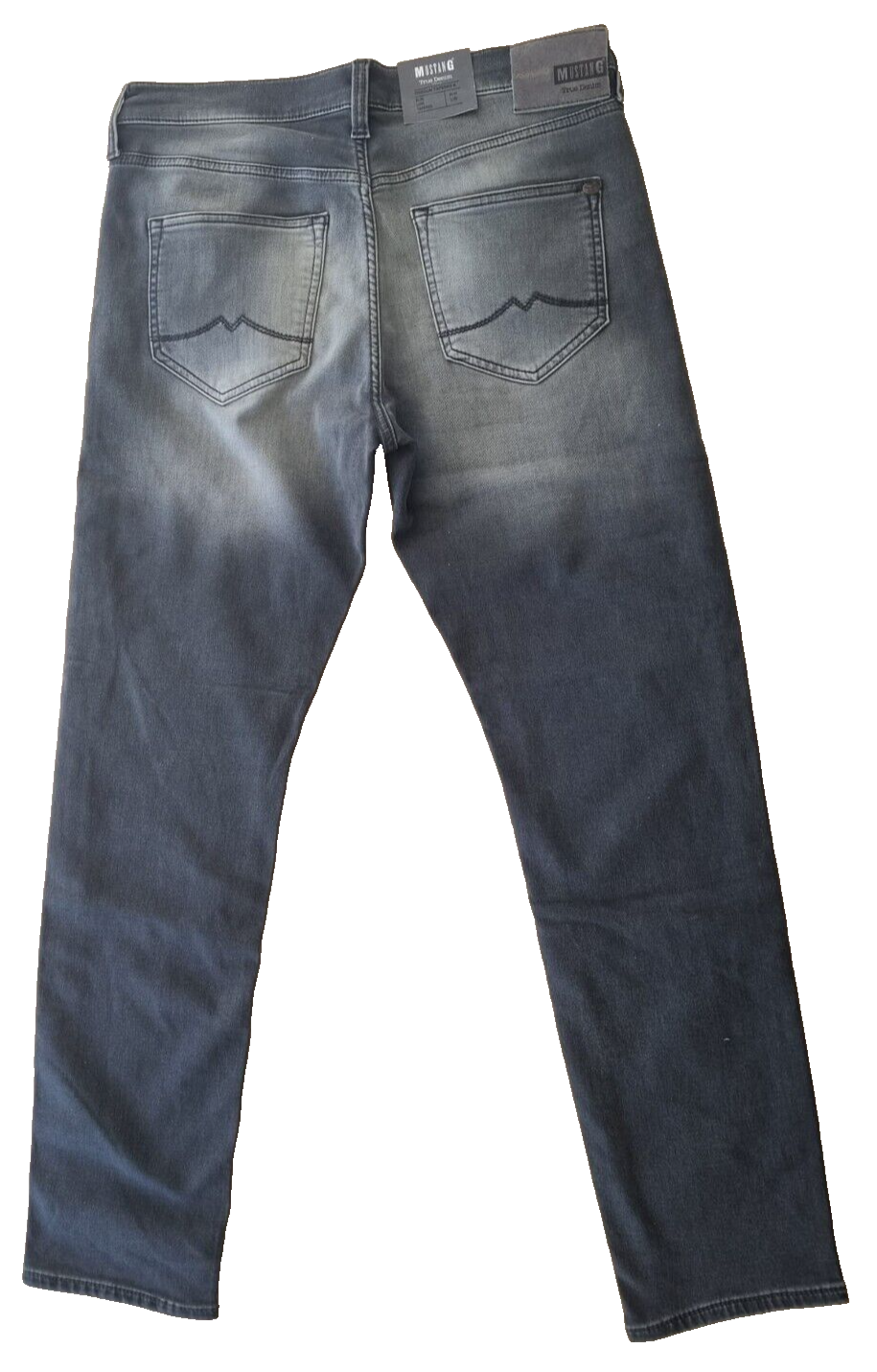 MUSTANG Herren Jeans Oregon Tapered K W34 L32 Grau | Slim-Fit, Niedrige Waist E5