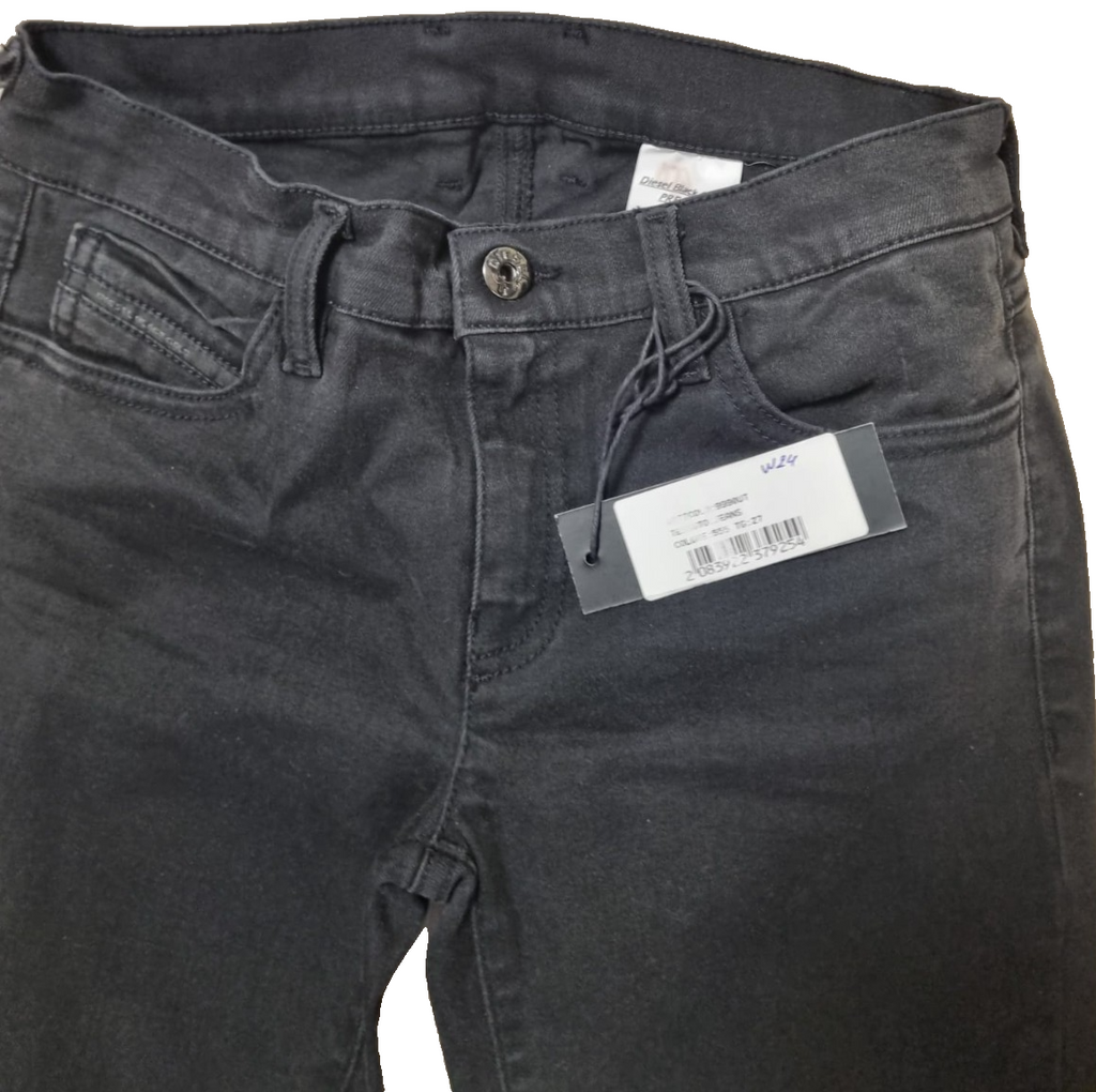 DIESEL Damen Jeans Black Gold W24 | Prototyp Seltenes Einzelstück Made in IT K7