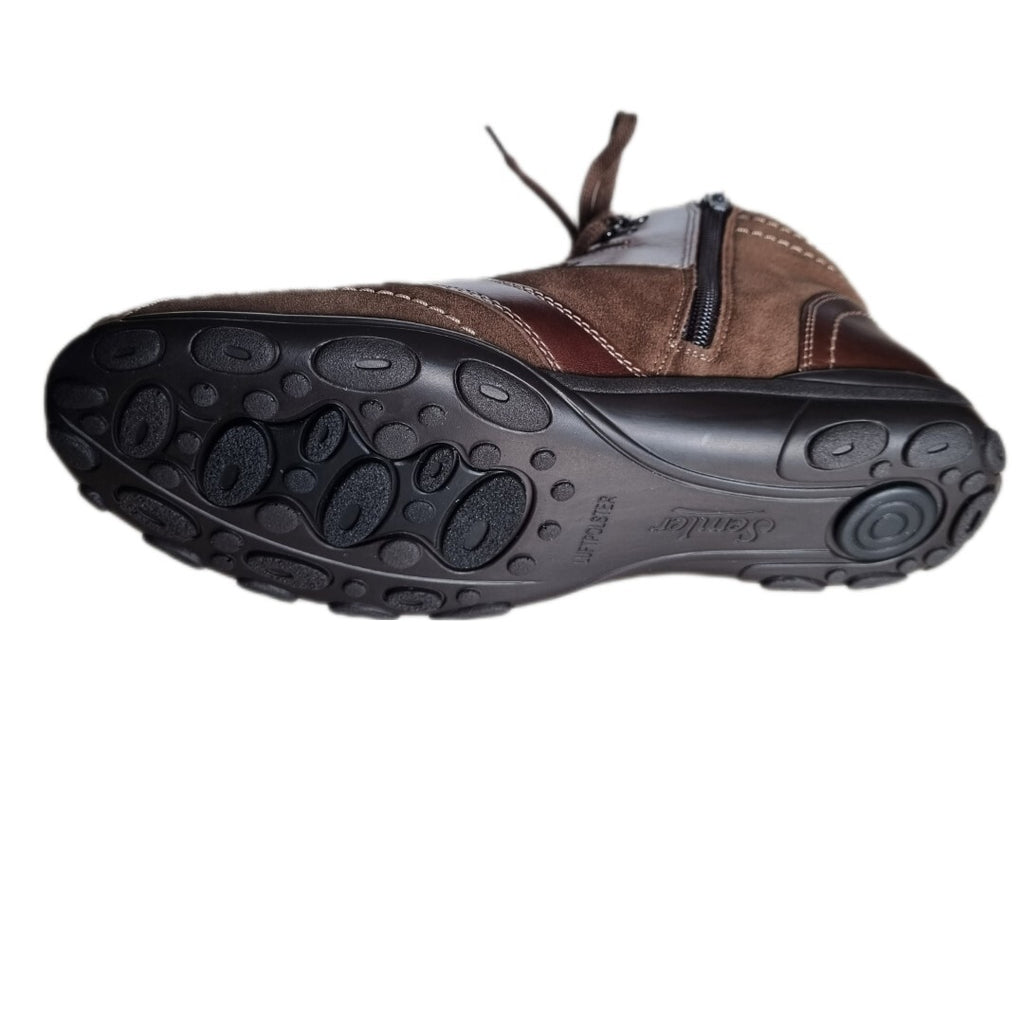 SEMLER Damen Sneaker KATJA-St Women Schuhe Sneakers Leder Nappa Kalbvelour Taupe