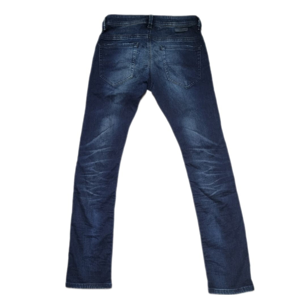 DIESEL Herren Jeans Slim Blau Washed Jogg Thavar-ne 28|32 Stretch-Denim W28 L32