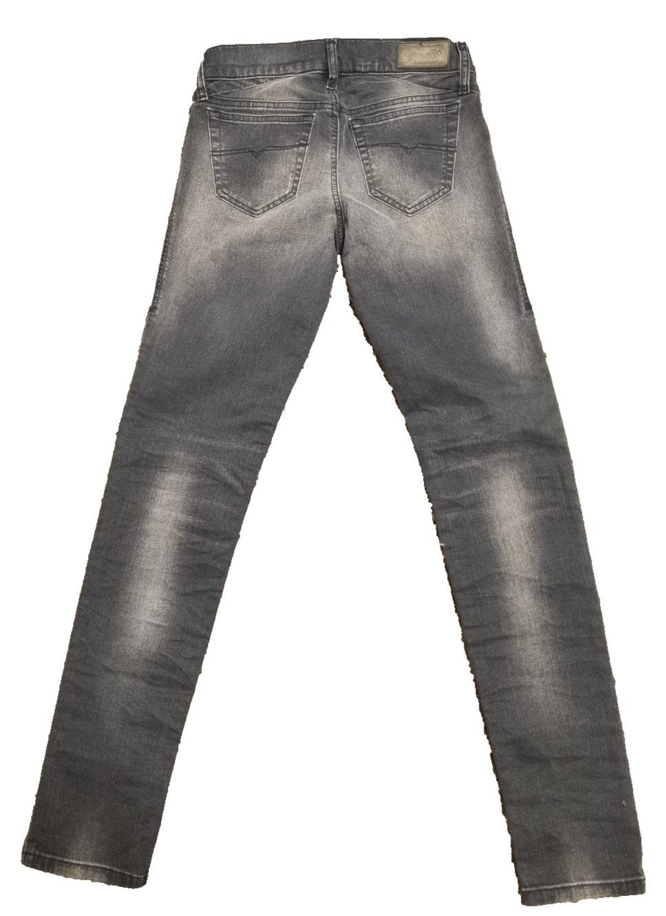 DIESEL Damen Jeans Getlegg W25 L30 Grau Stretch 00CSDM 0607Z Slim Skinny