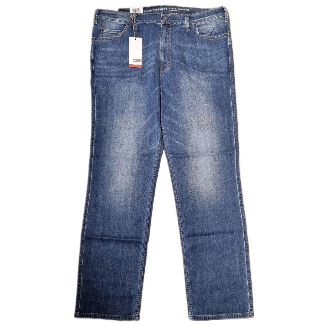 MUSTANG Herren Jeans Tramper Slim Medium Straight W42 L34 Blau BR2E1