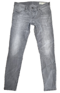 DIESEL Damen Jeans Grupee-Ankle W27 L32 Grau Super Slim Skinny Low Waist T1-6