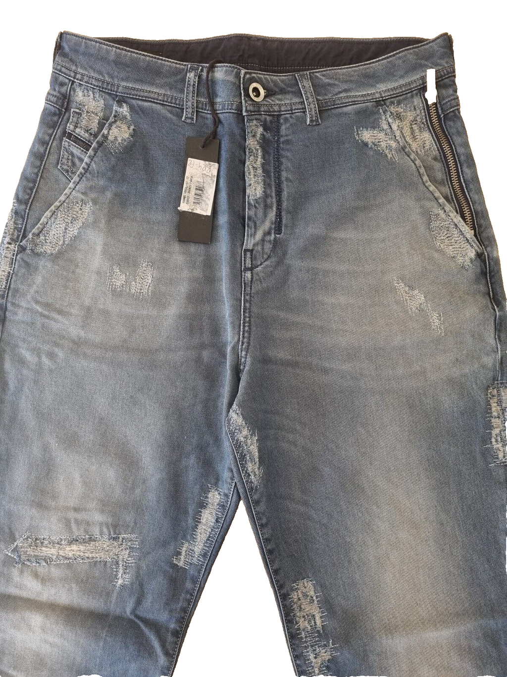 DIESEL Damen Jeans Carrot Chino W27 | 00SN8G 0672L, Rarität, Blau, Exklusiv E6