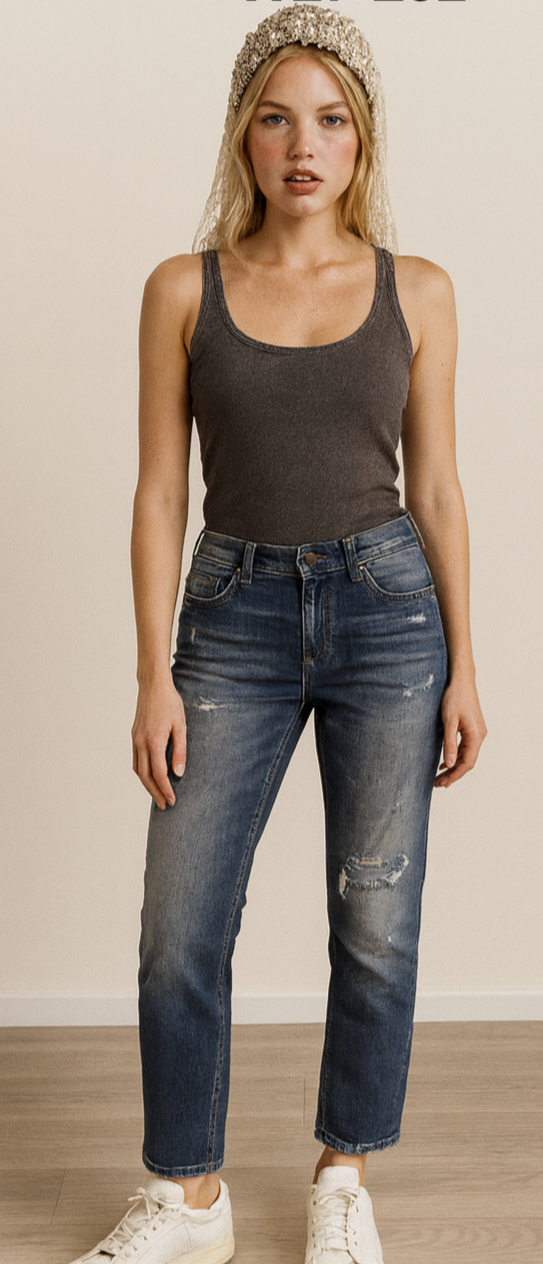 DIESEL Damen Jeans Belthy-Ankle W27 L32 Blau 00SUKI 084GQ Slim Straight