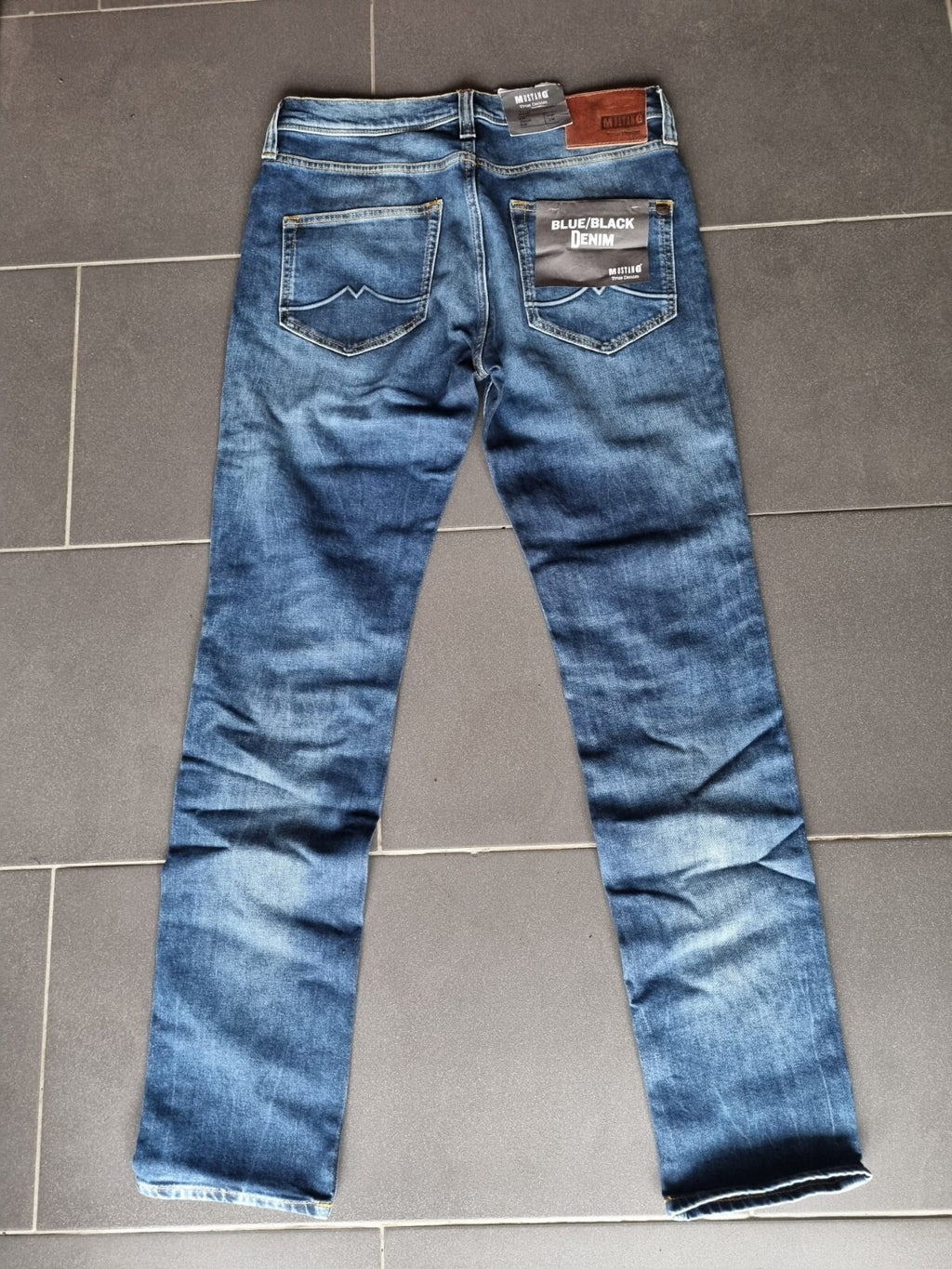MUSTANG Herren Jeans Vegas Slim Fit W32 L34 Blau Denim Medium Rise BR1E2